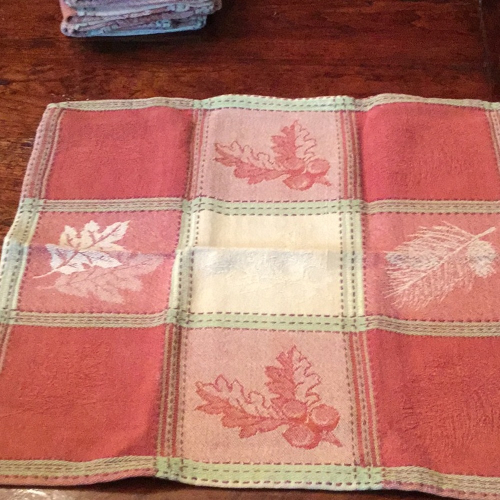 10 Autumnal holiday napkins. Thick cotton. - Picture 2 of 5